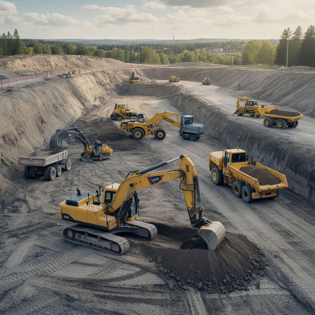 11.Vilka maskiner behovs vid storre schaktningar