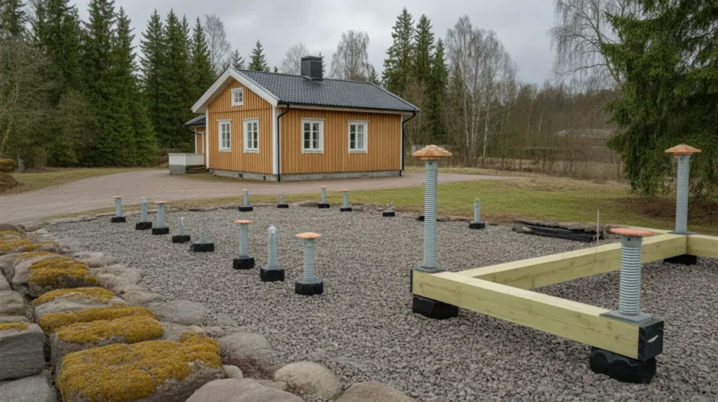 skruvp lar p villatomten snabb skonsam grund f r altan staket och carport pris montage och tillst nd