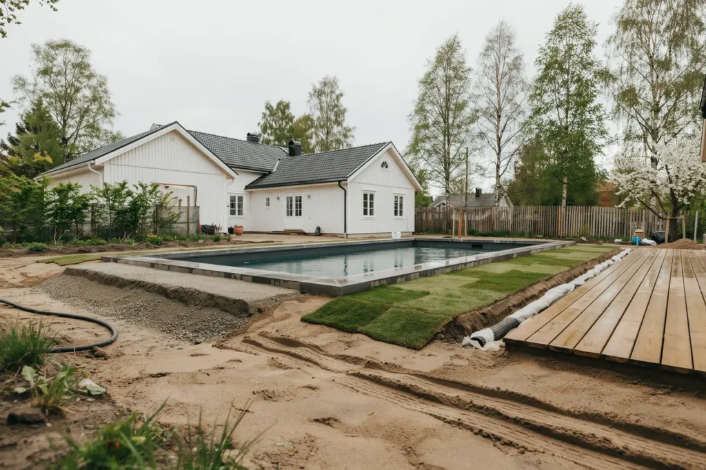 s undviker du s ttningar efter poolbygge r tt markarbete f re under och efter installationen