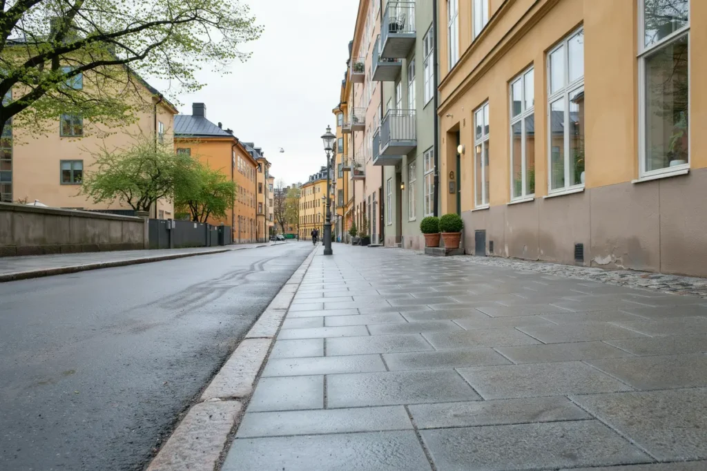 stens ttning och kantstensbyte vid entr g ng i s dermalm
